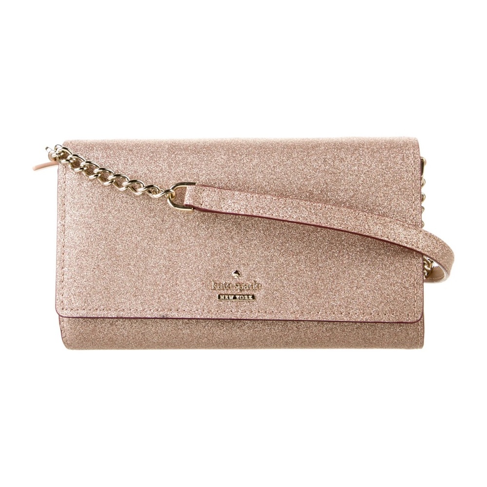 Kate Spade New York Chain Link Glitter Crossbody Bag